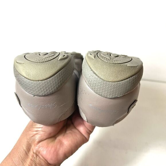 Skechers Memory Foam Women 9.5 Comfort Casual Brown Leather/Textile Slip On Flat - Picture 8 of 11